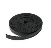 Img of 25' Roll Neoprene (Black) 3/16 Notch Rubber - Both Sides